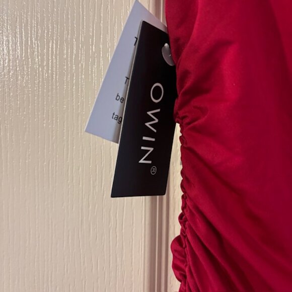 NWT Women's Sexy Casual Mini Mock Neck Dress Sleeveless Ruched Bodycon SZ L - Picture 3 of 8